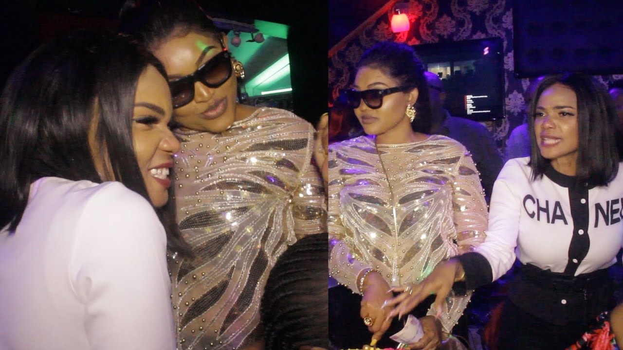 Download MERCY AIGBE WOWS CROWD AS CELEBRITIES WELCOMED HER @ HER 42ND BIRTHDAY PARTY