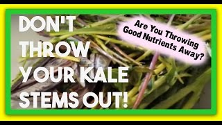 Dont Throw Your Kale Stems Out! Kale Juicing Tips | How Much Juice Do Kale Stems Really Make?