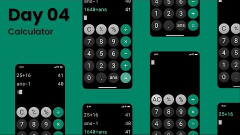 Daily UI Design Challenge | Day 4: Calculator