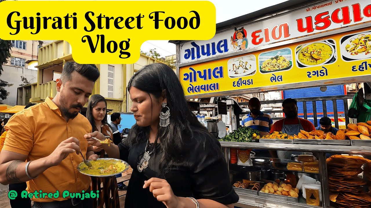 Gujrati Street Food Vlog | आज खाया रिकार्ड तोड़ गुजराती  फूड | Famous Places of Gujrati Street Food