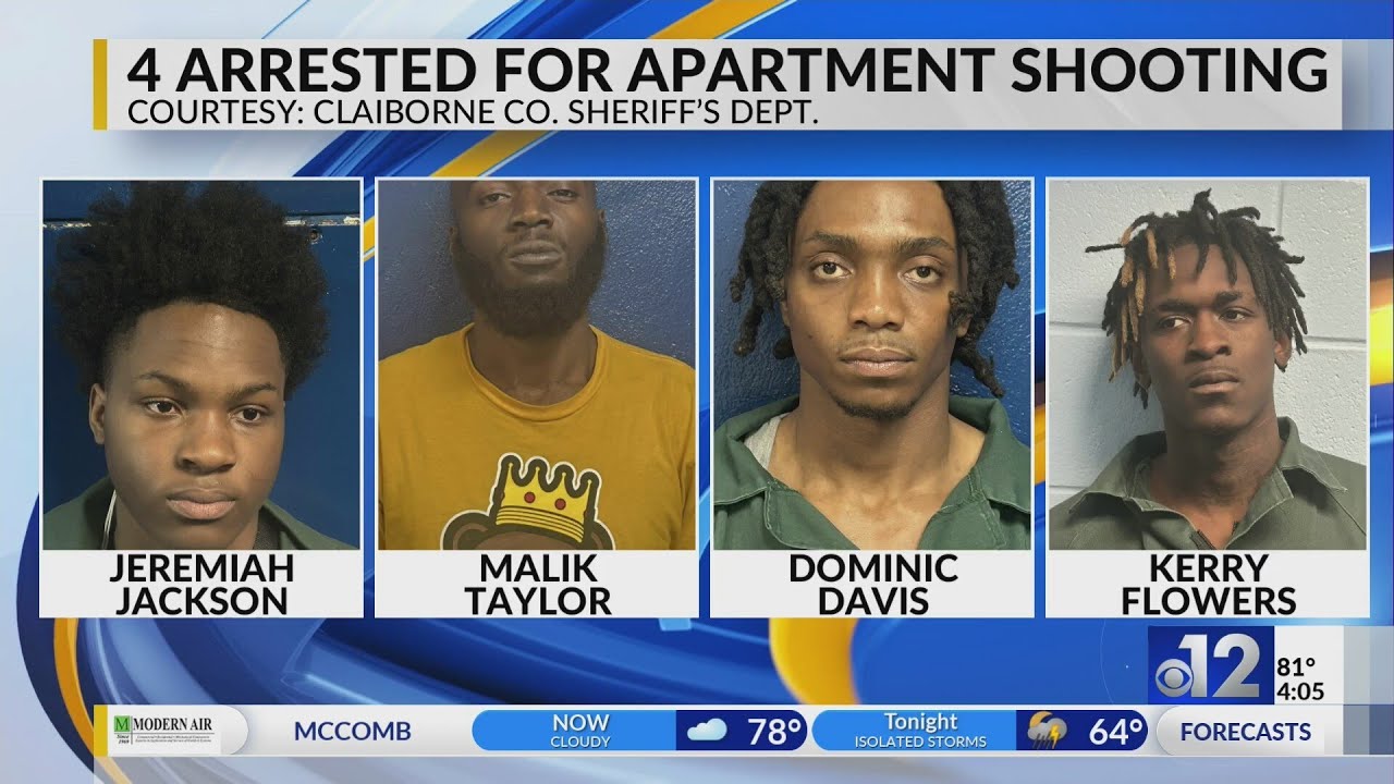 12 allegedly involved, four arrested in Mississippi apartment shooting ...
