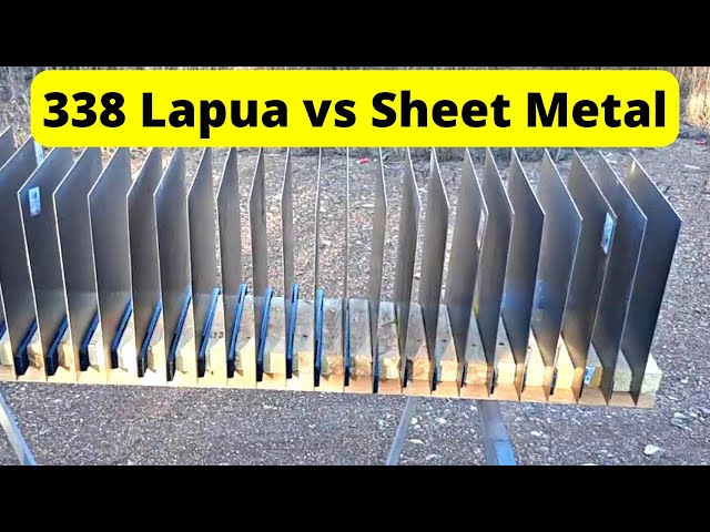 338 Lapua vs Sheet Metal - Tungsten Core, LRX, Accubond, Brass Solid class=