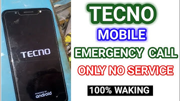 tecno mobile emergency calls only no service