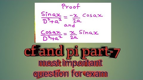 Differential equations with constant coefficients part 7