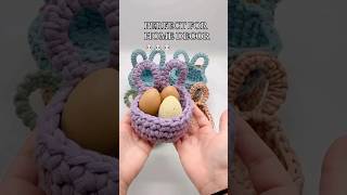 LEARN HOW TO CROCHET A EASTER BASKET | BEGINNER FRIENDLY TUTORIAL #crochet #easter #diy #howto