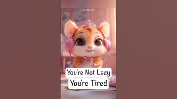 You’re Not Lazy. You’re Just Exhausted. 🐹💤 #shorts  #discipline #healing