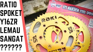 Y16ZR Masalah Standard Sprocket Setting  STT Sprockets Malaysia