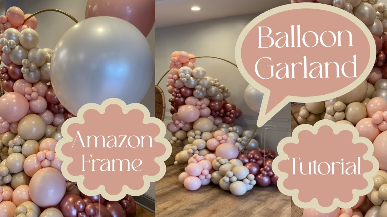 Balloon Garland Tutorial Circle Ring How to DIY YouTube