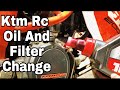 Ktm Rc Oil Change Motul 7100 And Oil Filter Replacement