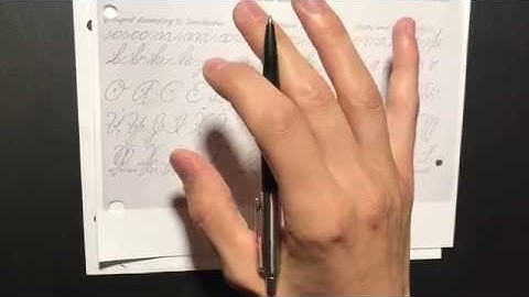 How to Improve Your Handwriting - Part 4 - Practicing with an Exemplar