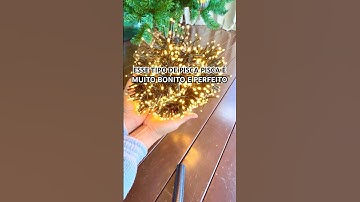 ESSE É O TIPO DE PISCA PISCA MAIS PERFEITO PARA SUA ÁRVORE #natal #natal2024 #arvoredenatal