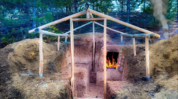 Building a Bushcraft Dugout Shelter | Off Grid Log...