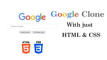Google clone Using Just HTML & CSS  | How to create a Google clone using just HTML5 & CSS3