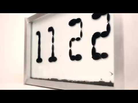 A Ferrofluid Clock! Awesomely satisfying #shorts