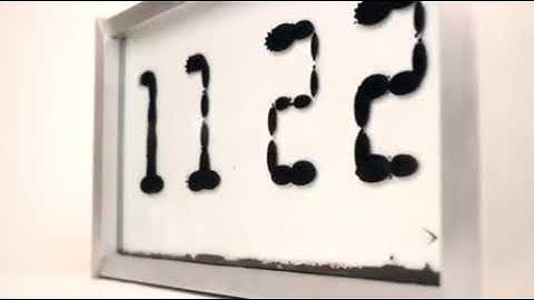 A Ferrofluid Clock! Awesomely satisfying #shorts