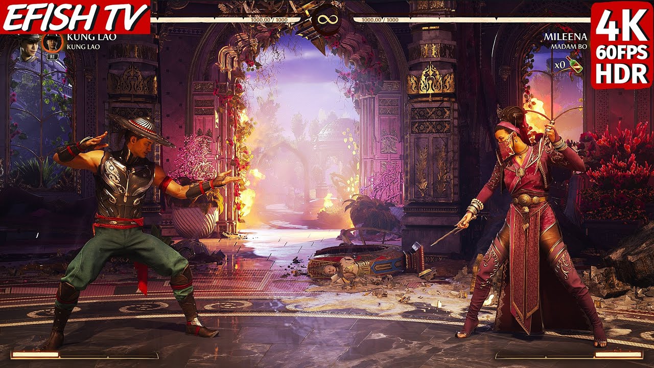 Kung Lao vs Empress Mileena (Hardest AI) - Mortal Kombat 1 - YouTube