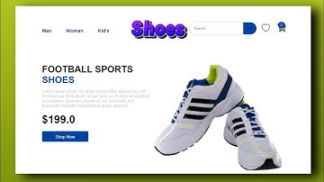Build A Responsive Shoes Website using | HTML & CSS | Tutorial | shoes website website using html  |
