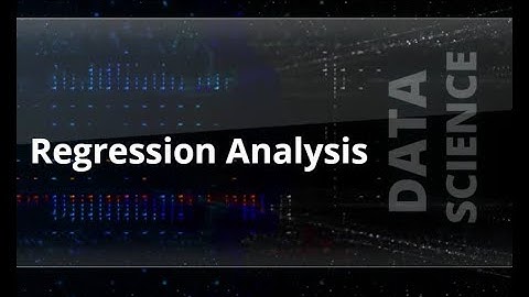 7.001 Regression Analysis