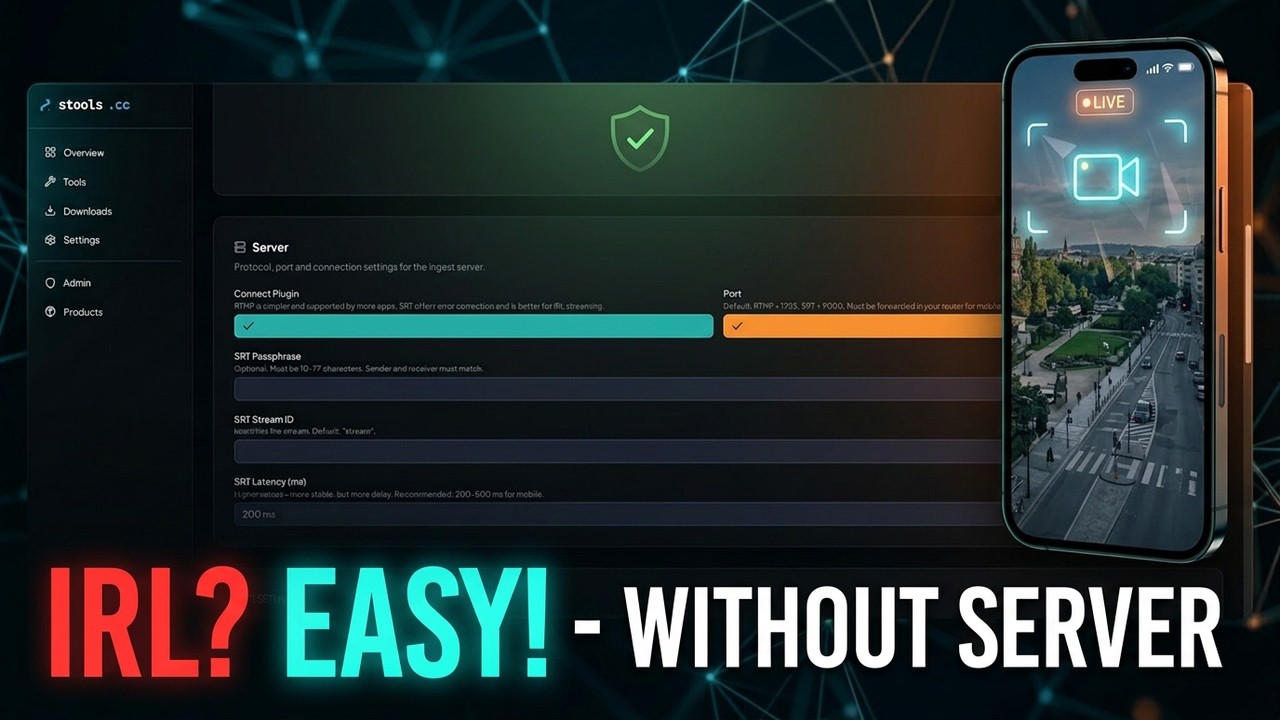 Your First Easy IRL Stream Setup - Tutorial WITHOUT SERVER! - YouTube