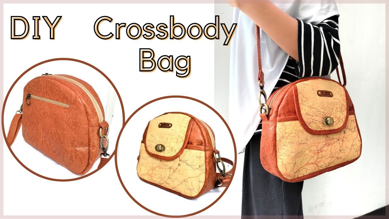 How To Make A Crossbody Bag With Pockets | DIY Crossbody Bag with ...