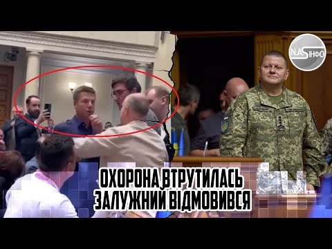 Бійка в Раді! Охорона втрутилась - ЗАЛУЖНИЙ відмовився. Напад в парламенті. Винесли