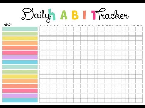 محاسبتي لنفسي آخر الشهر متتبع العادات اليومي  