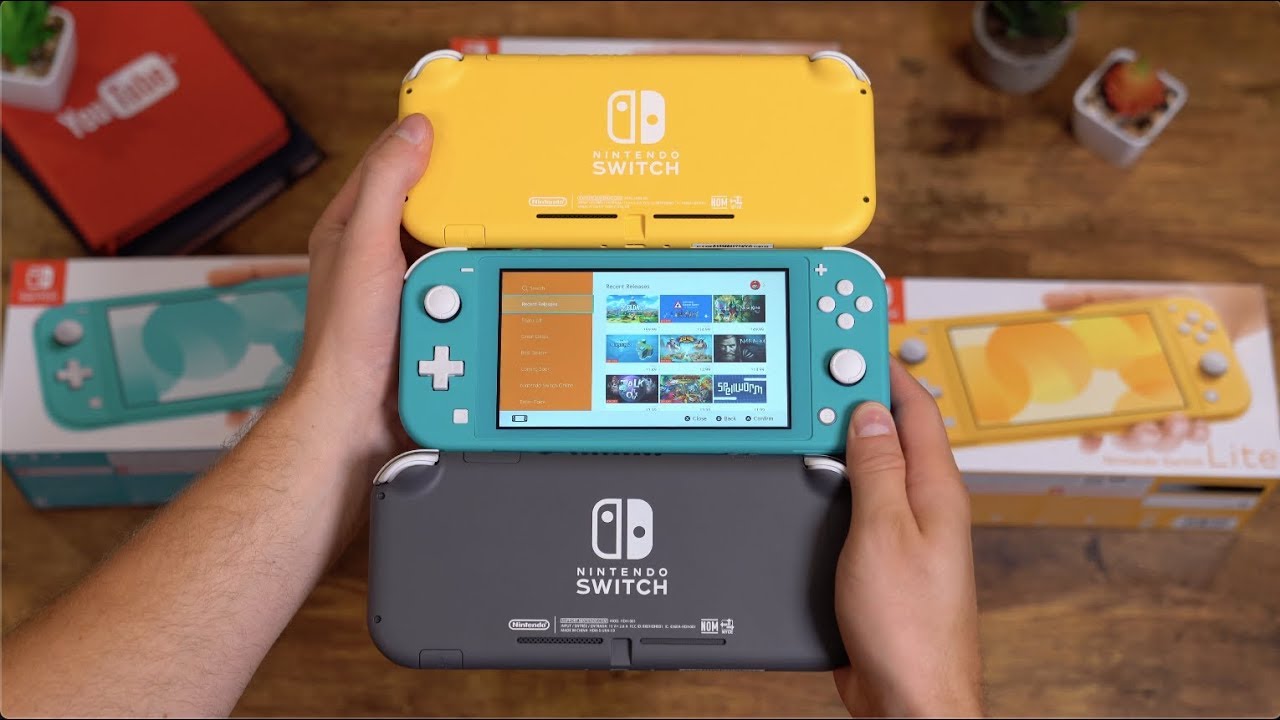 Nintendo Switch Lite Unboxing All Colors Youtube