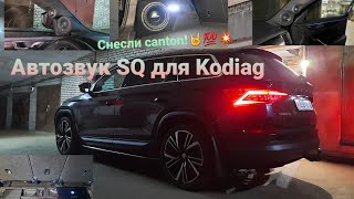 SQ Автозвук в #Skoda #Kodiaq . Трешка + стелс.