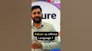 Pahari : as official language #himachalgk #hpgk #hpgkinhindi #hppsc #hpas2024 #hpas #upsc #hp