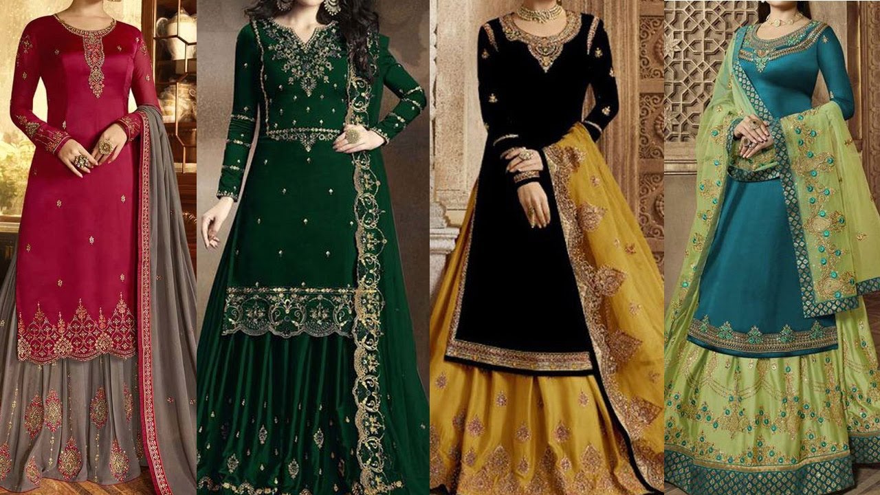New Trending Partywear Punjabi Lehenga Suit With Short Kurti💞 || Skirt  Kurti Design - YouTube