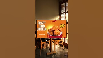 Digital Fried Chicken Menu Templates -#7