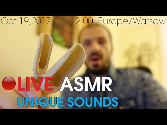 🔴 LIVE ASMR UNIQUE SOUNDS [HQ] class=