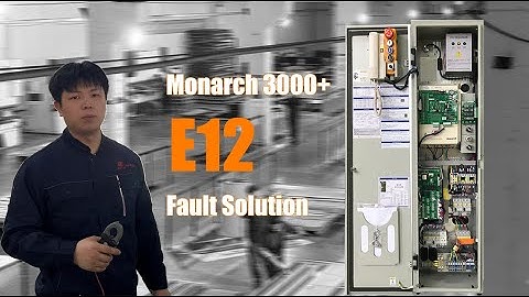 How to diagnose an E12 input phase fault in a Monarch 3000+ system