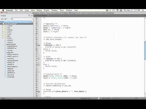 29. Using operators (a Drupal how-to)