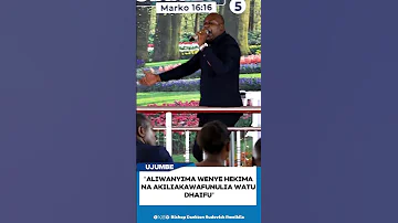 MUNGU WAKATI MWINGINE HUTUMIA WATU DHAIFU 