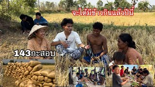 ปั่นข้าวได้143กะสอบแต่่อ้ายหวินไม่ยอมเอาข้าวกับบ้านเพาะแบบนี้มาดู