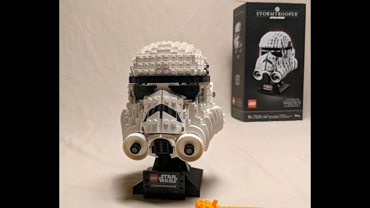 LEGO 75276 Stormtrooper Helmet Build - YouTube