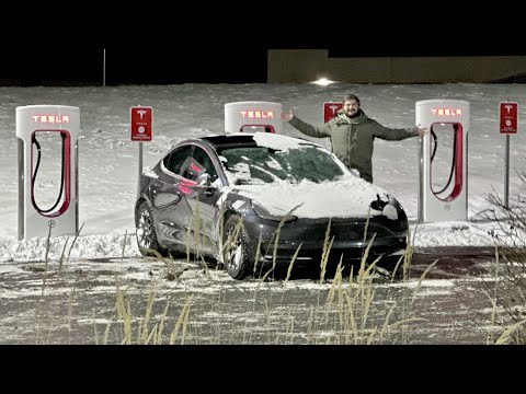 I Deep Froze My Tesla And Immediately Plugged It Into A Supercharger To See What Happens