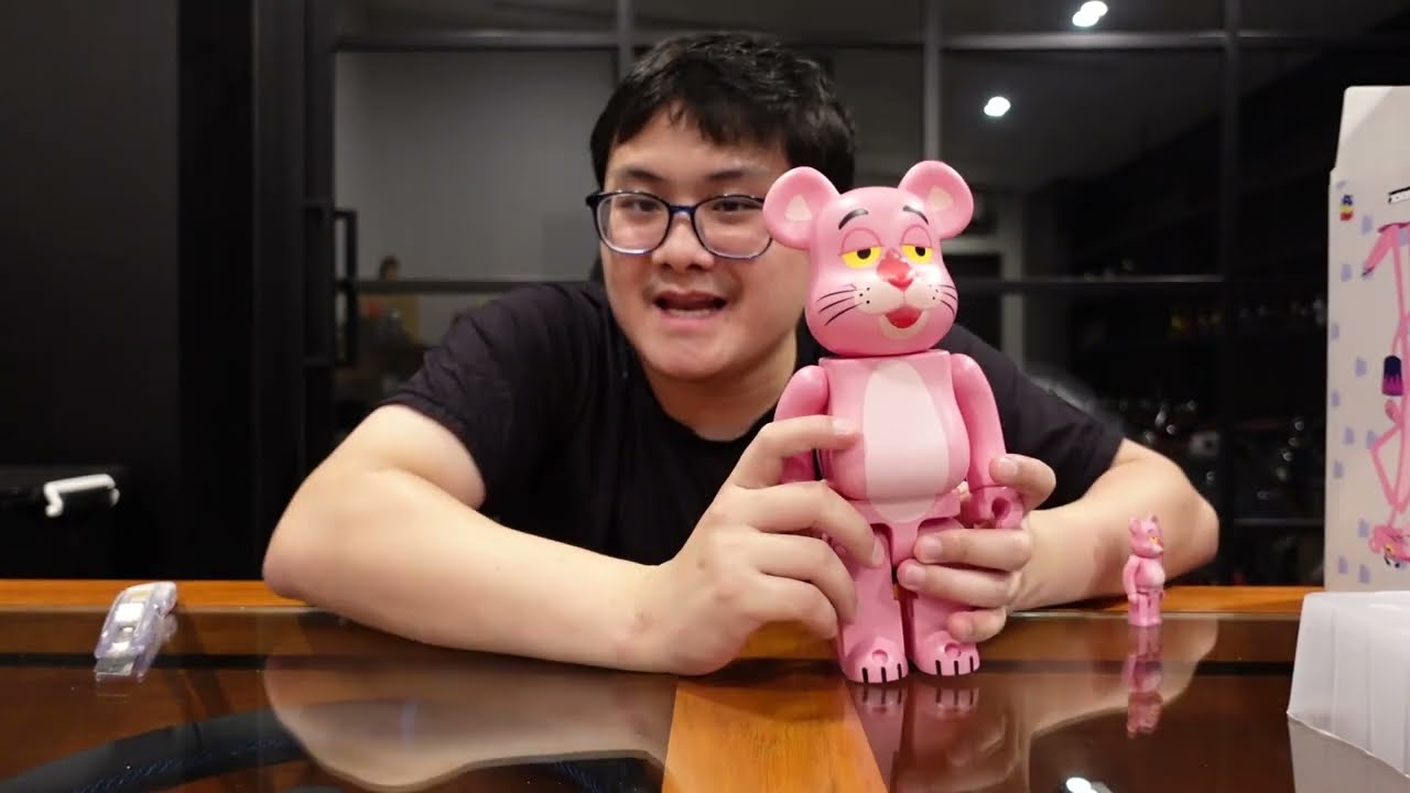 แกะหมี [ BE@RBRICK ] Pink Panther 100 + 400% - YouTube