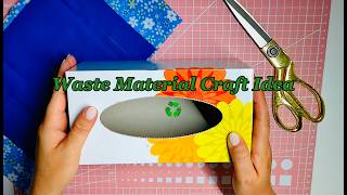♻️ Waste Material Craft Idea | Cardboard Organizer 🏡✨