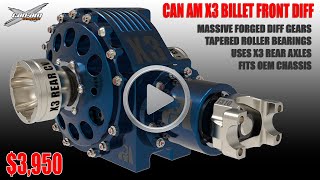CAN AM X3 BILLET FRONT DIFFERENTIAL