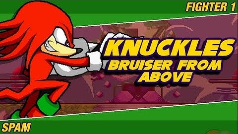 Rivals of Aether Custom character showcase, Knuckles the Echidna
