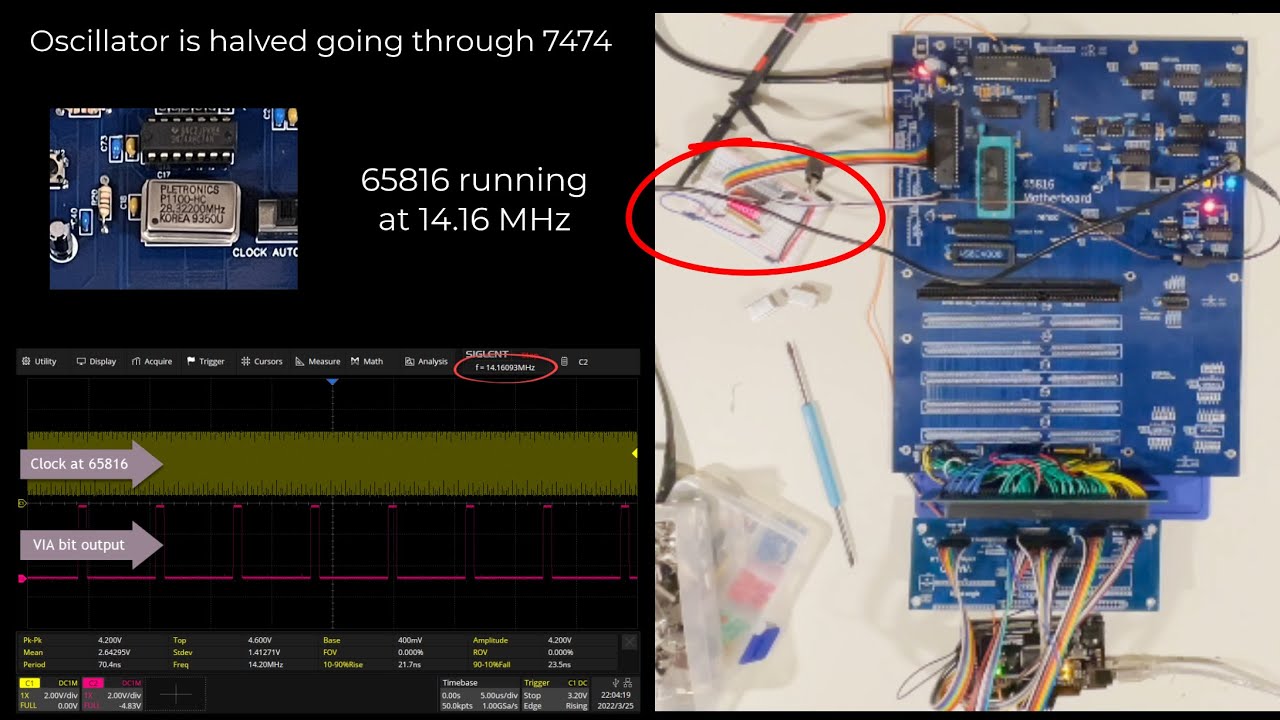 65816 Motherboard - First Runs - Slow and FAST! - YouTube