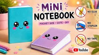 Mini notebook DIY #No tools #pocket size notebook cute and easy #viral #video