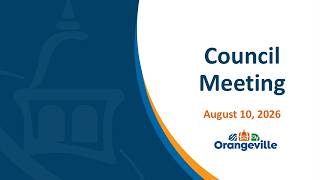 Council meeting - August 10, 2026
