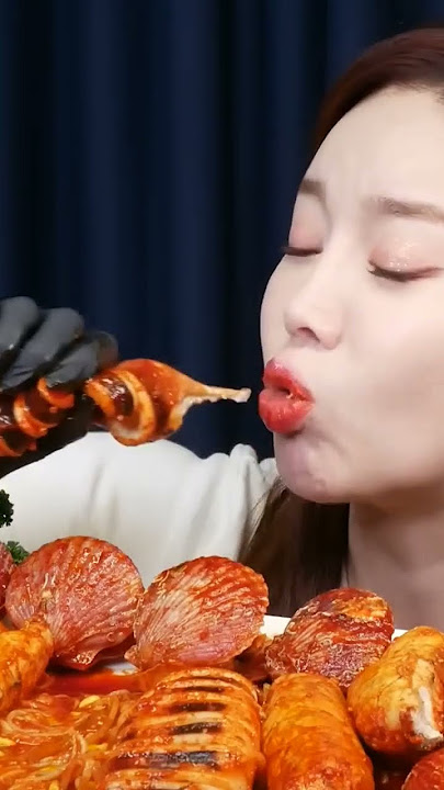 ASMR bikin laper || mukbang korea makan cumi pedas jumbo