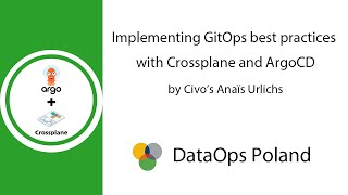 Famous DataOps Poland #34 Implementing GitOps best practices with Crossplane and ArgoCD Profile