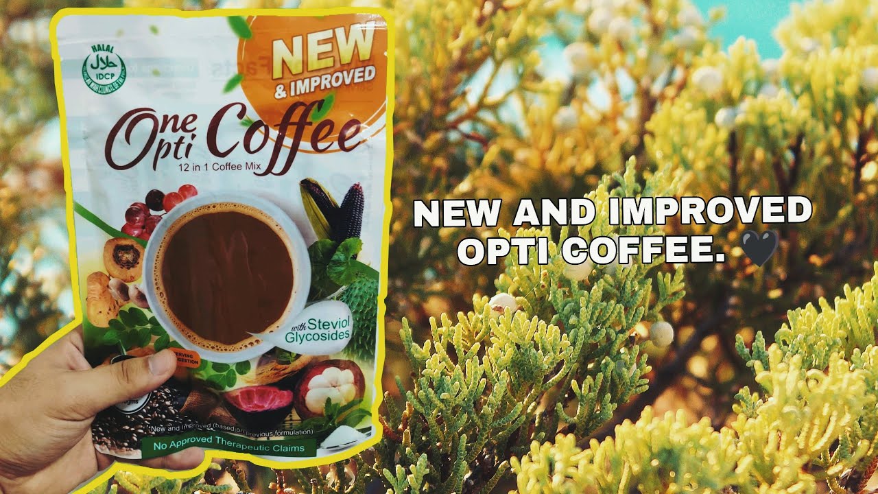 New & Improved One Opti Coffee 🤎🖤🌿 YouTube