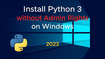 How to install Python 3 without admin rights on Windows