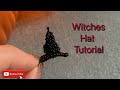 3D witches hat beading tutorial